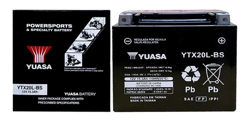 Bateria Ytx20l-bs Yuasa