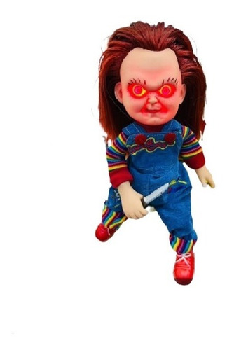 Muñeco Diabolico Chucky Sonido Y Luz Articulado Malo 40 Cm