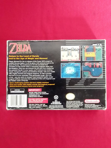 The Legend Of Zelda A Link The Past En Caja Super Nintendo (Usado)