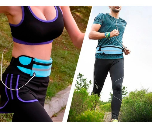 Imagen 7 de 7 de Riñonera Running Deportes Expandible Porta Celular Tarjetas