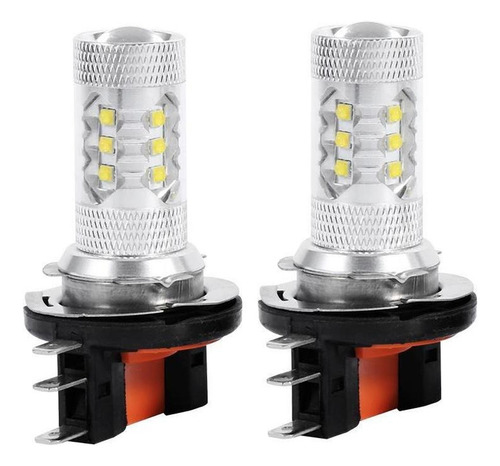 2 Unids/1 Par Blanco 80w H15 Bombillas Led Coche Luces Lámpa