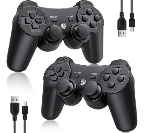 Palanca Inalambrica Ps3 + Cable De Carga Para Robot