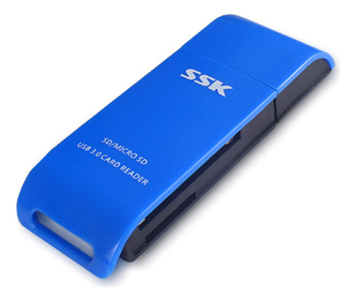 Leitor De Cartão Ssk Scrm331 Usb 3.0 2 Em 1 De Alta Velocida