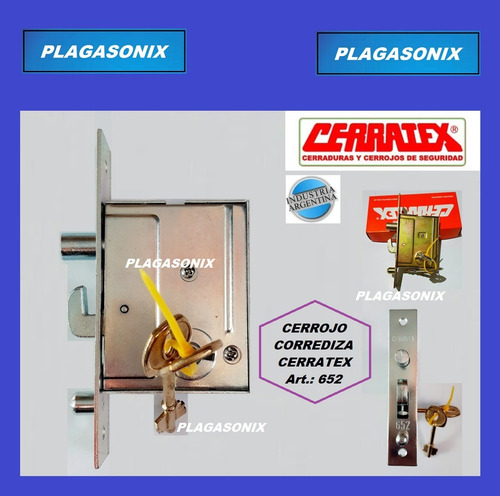 Cerrojo Cerratex 652 Corrediza Simil Kallay 4015 Prive 212