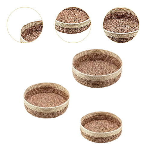 Cesta Para Servir Comida, Cesta De Almacenamiento Redonda,