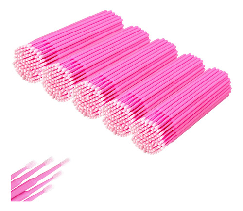 500 Microcepillos, Microhisopos Para Extensiones De Pestanas