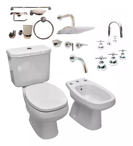 Combo Inodoro Con Mochila Bidet Roca Monaco Baño Envio Grati