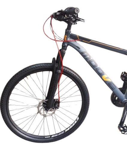 Bicicleta Moove Cronos Rod29 21 Velocidades 2025 Gris Y Naranja M