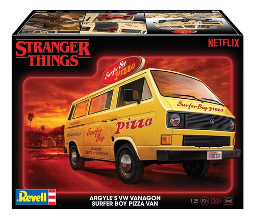 Vw T3 Surfer Boy Pizza Van De Revell Stranger Things 1:25 De