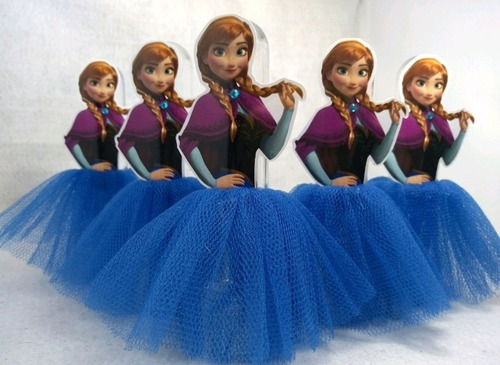 Set X2 Unidades. Adorno Para Torta Frozen. Tipo Topper Cake