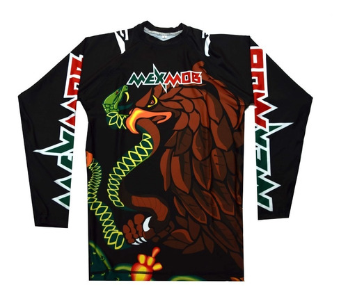 Rashguard Mexmob Modelo Aguila Para Mma Surf Envio Gratis