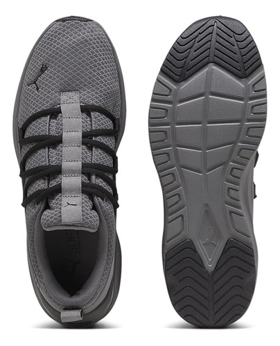 Tenis Puma Softride One4all 37767111 Comodo Original Moda Gris Oscuro Lisa 27.5 Mx