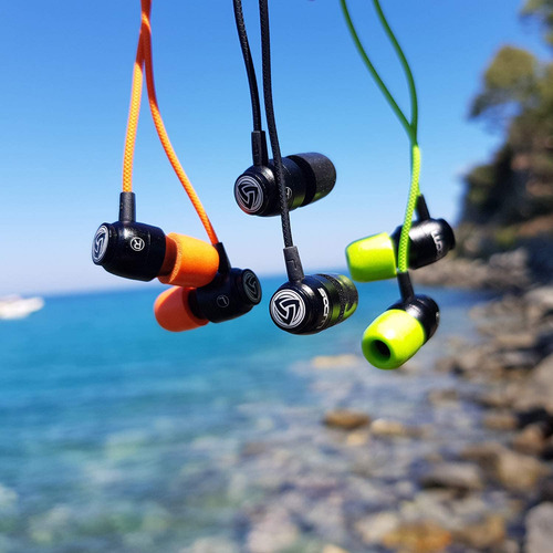Audífonos Con Cable Ludos + Microfono + Volumen Negro