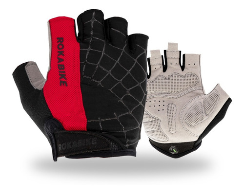 Guantes Rokabike Ciclismo - Gimnasio Gym Gel Corto 