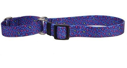 Collar Martingale Amarillo Leopardo Neon, Mediano 20 