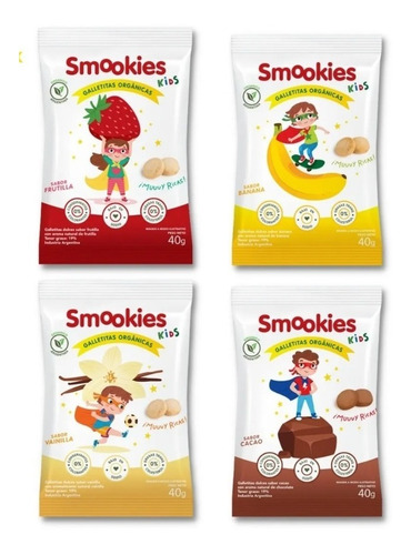 Imagen 2 de 6 de Smookies Baby 6 Un, 150gr. Y Kids 20 Un. 40gr. - Mix Sabor