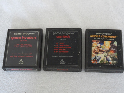 3 Cartuchos Variados Atari Originales Vintge