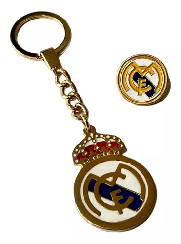 Llavero Escudo Real Madrid Cf Metálico 7cm Fútbol Español - $ 16.790