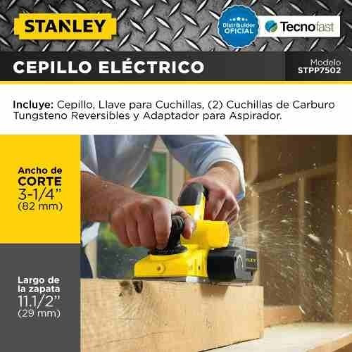 Cepillo Electrico Rebajador Stanley 12 Posiciones Stpp7502