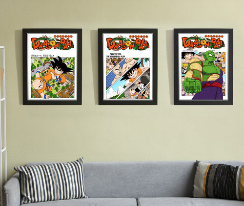 Cuadros Poster Dragon Ball Combates De Las Artes Marciales