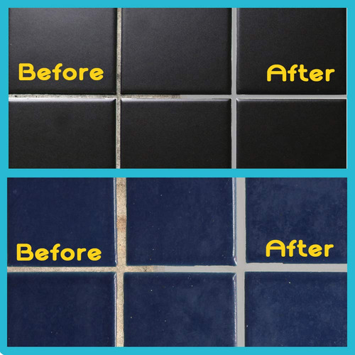 2 Marcador Gris Renovador De Juntas De Azulejos 20ml + Acces