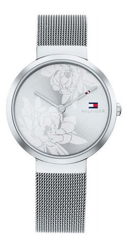 Relógios Tommy Hilfiger, relógio Libby, cor de fundo prateada, transparente