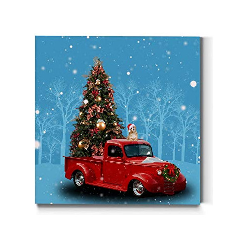 Galería De Entregas Christmast Árbol Amp; Rojo Camión N5sk3