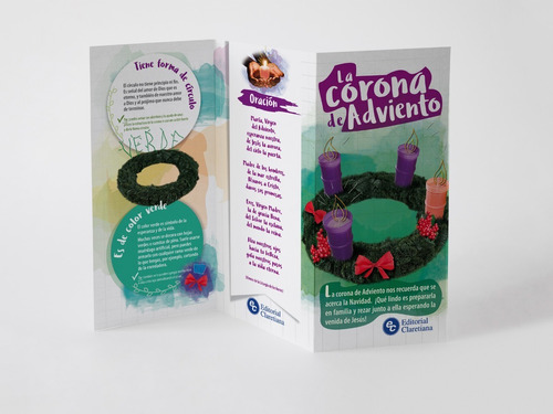 Corona De Adviento-triptico X 20 Unidades