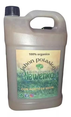 Jabón Potásico Con Aceite De Neem Pack 2 Litros Soluble.