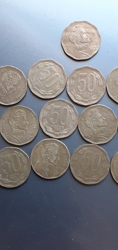 Monedas De $50 Año 2008 Con Error En Impresión.
