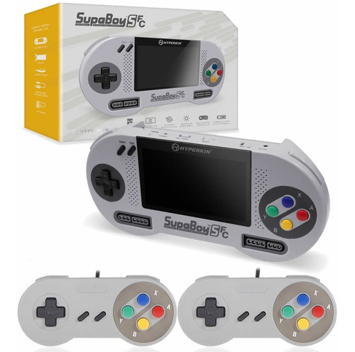 Supaboy Sfc + 2 Controles Super Nintendo Snes Portatil