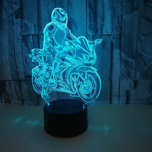 Ilusión Óptica 3d Para Motocicleta, Coche, Mesa,