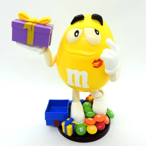 M&m Mym Dispenser Amarillo Regalos 25cm Funciona 6 Madtoyz (Usado)
