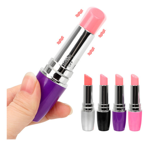 Vibrador Camuflado Bala Lapiz Labial Colores