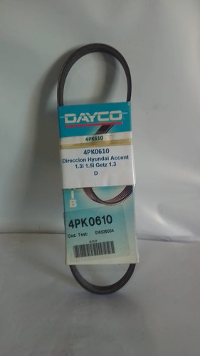 Correa Direccion Hyundai Accent 1.3 1.5 Getz 4pk0610