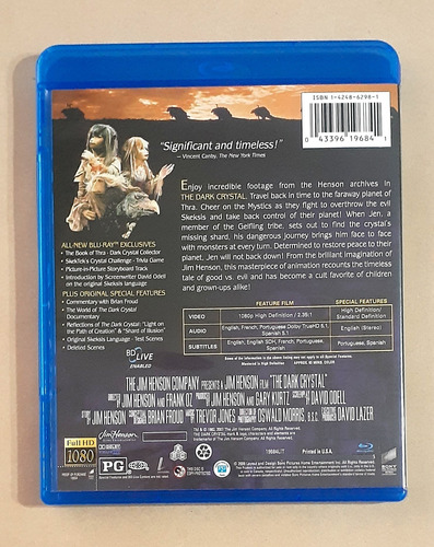 El Cristal Encantado + Laberinto - Blu-ray Original