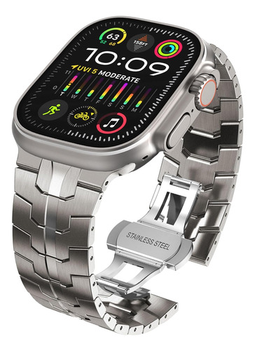 Malla Para Apple Watch Series 9/8/7/se Ultra 2 49mm Titanio1