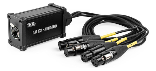 Medusa Sas Cat 1x4 Montada Com Xlr Linha Femea