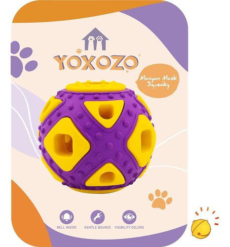 Yoxozo Dog Ball Toy, Jingle Bell Inside Para Regalo, Rubber 