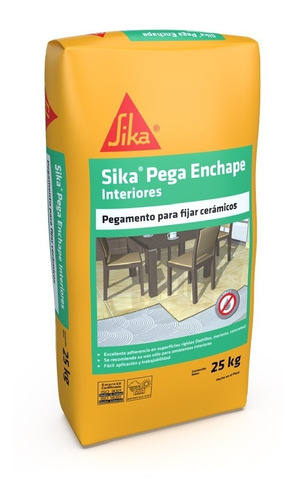 Pegamento Para Cerámicos Sika-pega Enchape Interiores 25 Kg