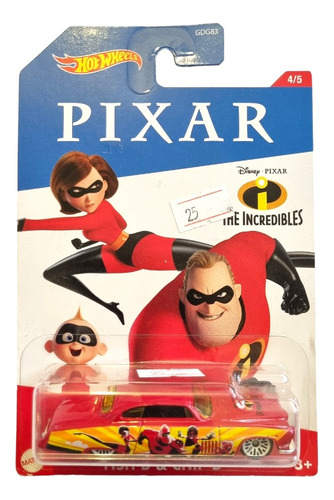 Hot Wheels Fish'd & Chip'd The Incredibles Pixar Series