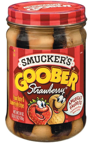 Crema De Cacahuate Smuckers Goober Fresa 510grs 