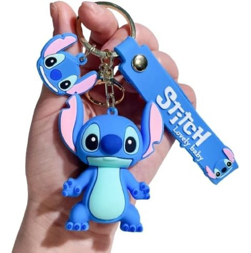 Chaveiro Stitch Disney 3d, Robusto, 6cm X 6cm, Lilo & Stitch