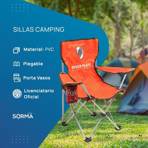 Imagen 2 de 8 de Silla Sillon Playa Camping Infantil Plegable River Boca