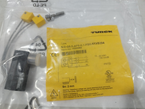 Ni2-q9,5-ap6-0,1-fs4.4x3/s304 Sensor Inductivo Turck 1650060