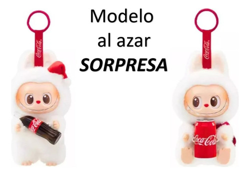 Laa Muñeco Labubu Edición Coca Cola The Monsters Colgante