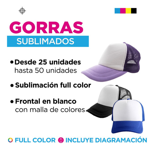 Gorras Sublimadas Personalizadas Full Color 