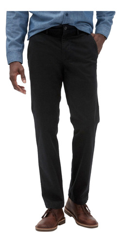 Hombre Pantalon Gap Straight Khaki Negro