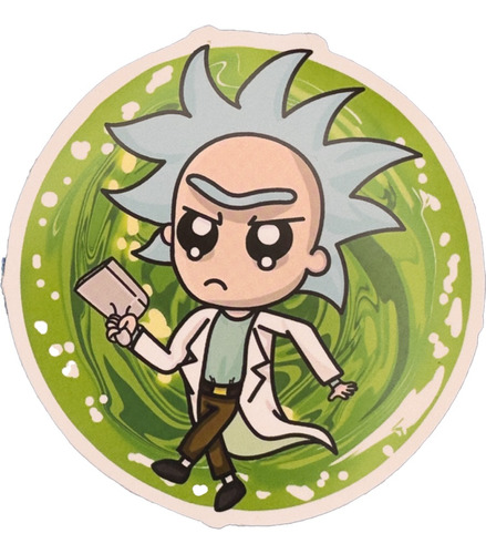 Stickers Autoadhesivos -  Rick Y Morty (50 Unidades)