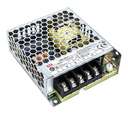 Fuente De Poder Mean Well 5v 10a 50w Lrs-50-5 Driver Led